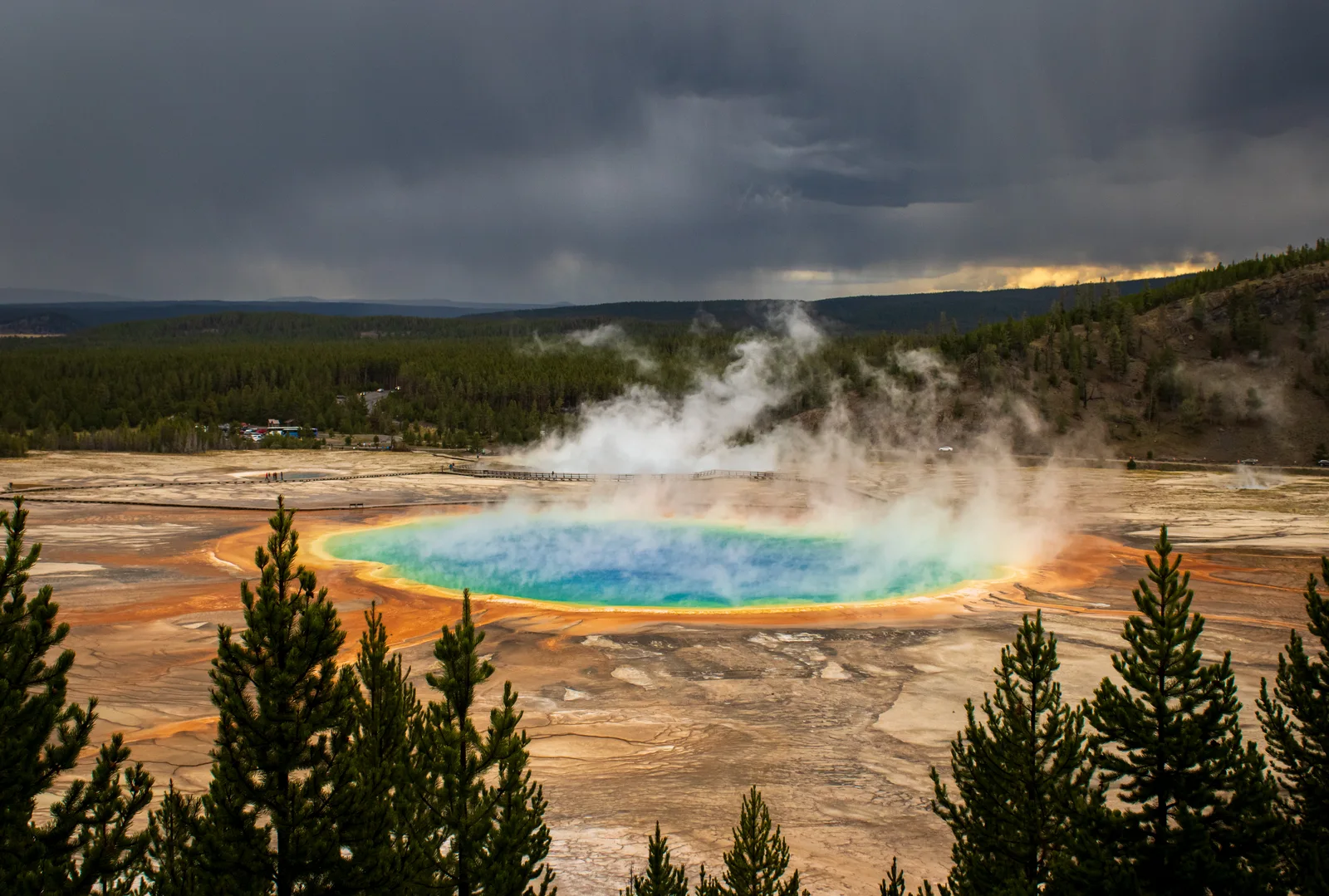 A scenic view of a U.S. national park landscape managed by the National Park Service.
