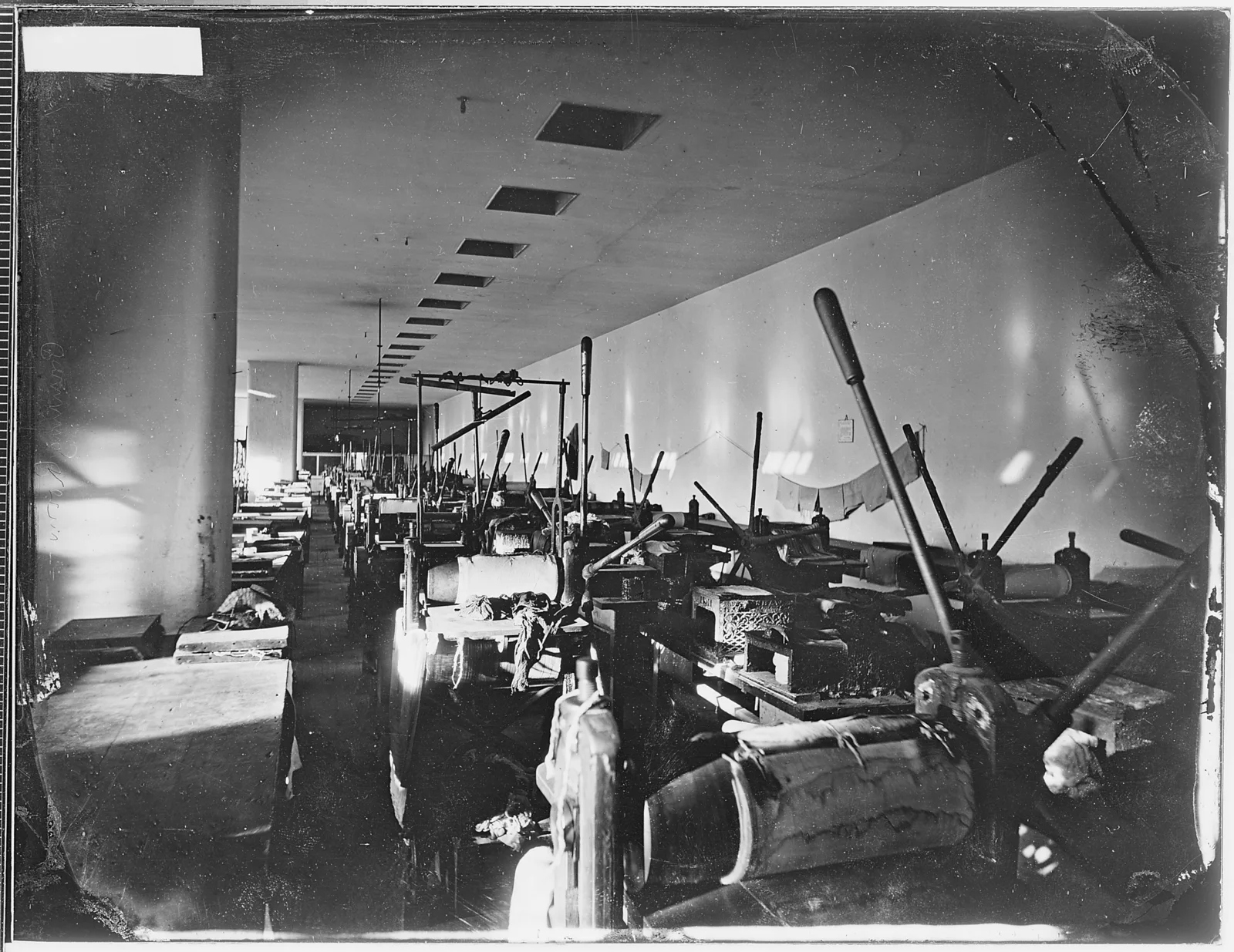Sheets of newly printed U.S. currency at the Bureau of Engraving and Printing.