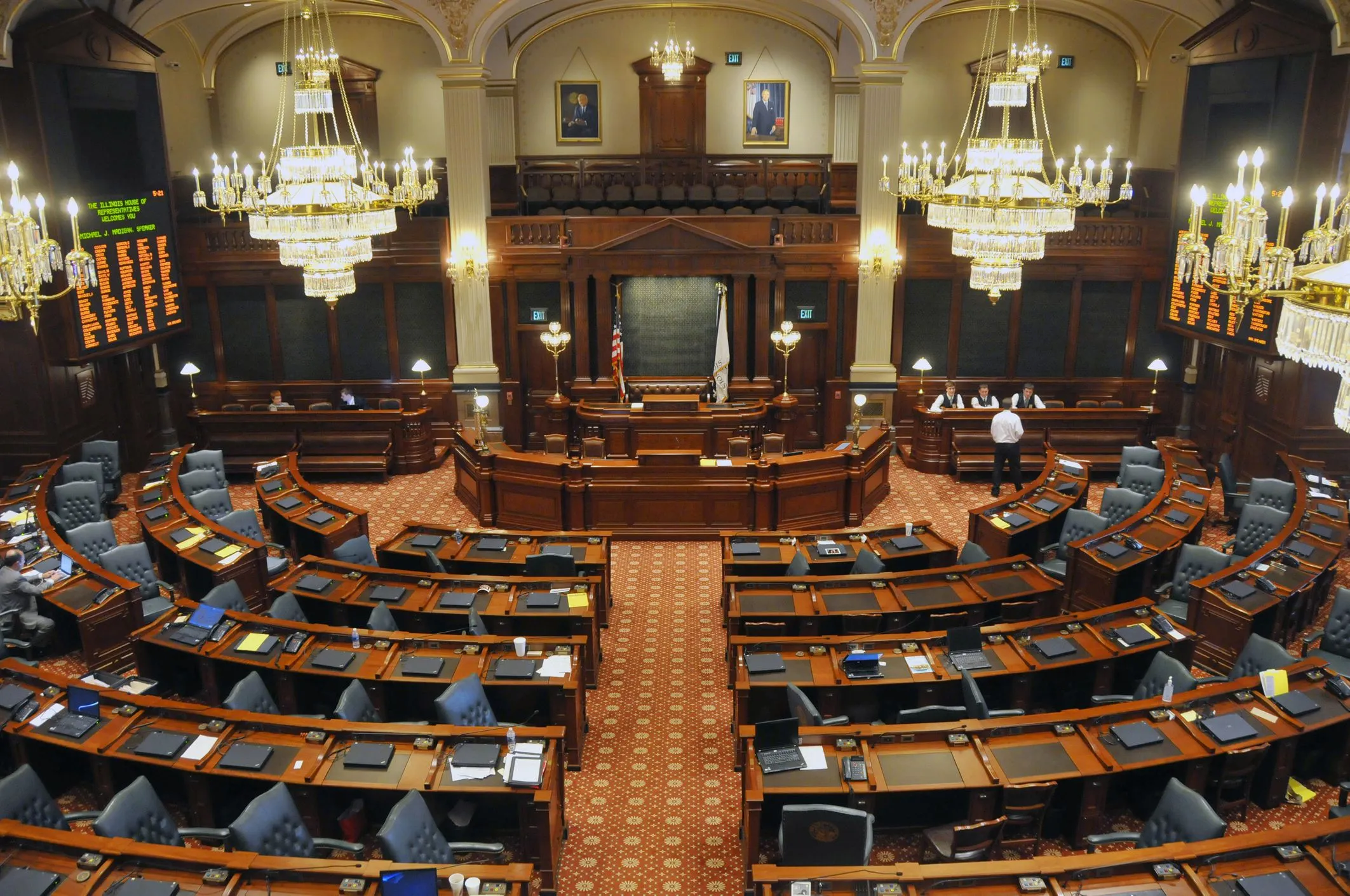 The US Senate chamber