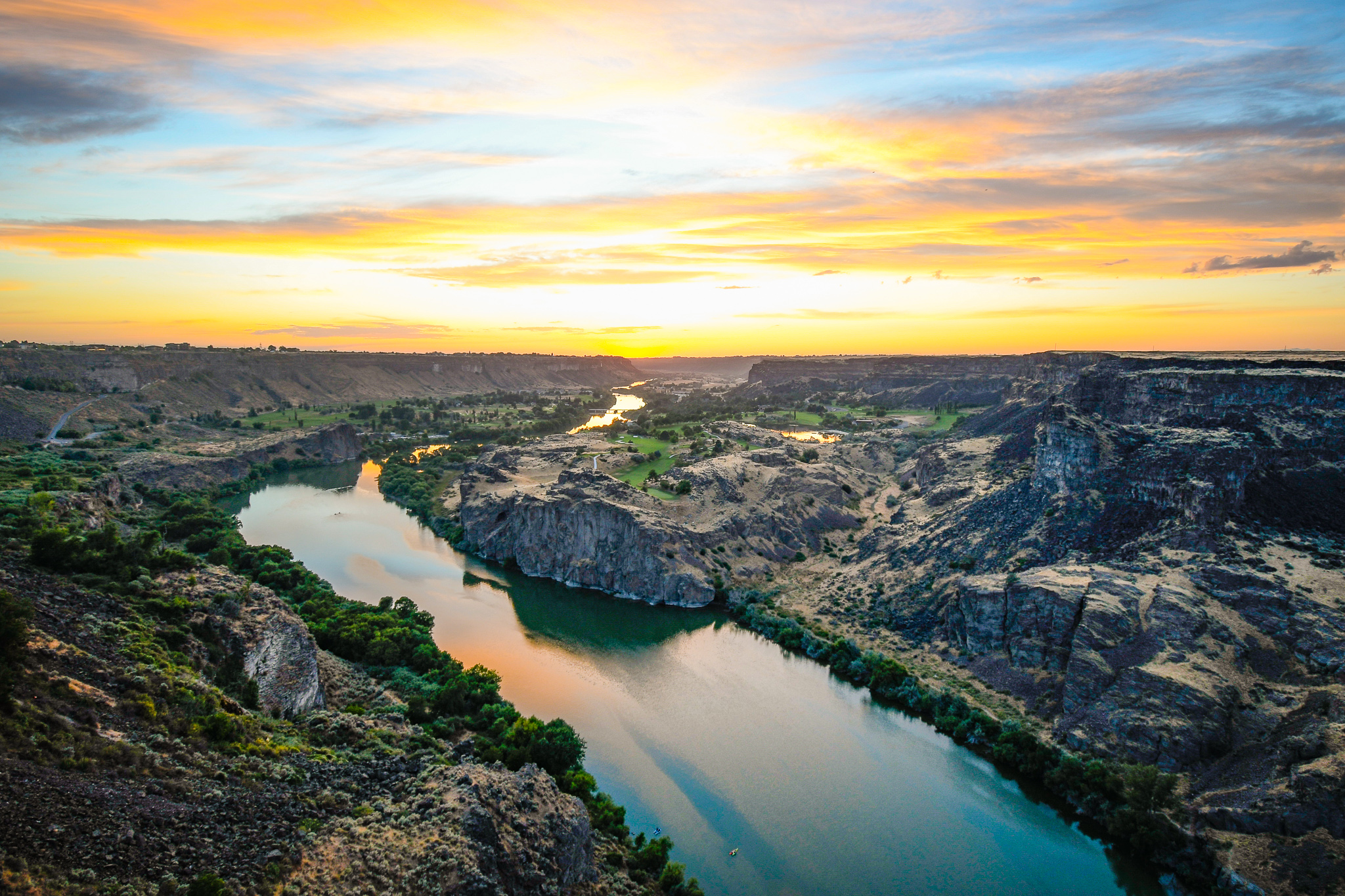 Shoshone Falls on the Snake River Canyon in Twin Falls, the Niagara of the West, Idaho
