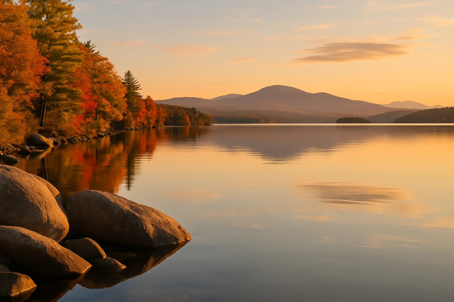 Lake Winnipesaukee, New Hampshire's largest lake at 72 square miles with 274 islands, the anchor of the Lakes Region's summer economy