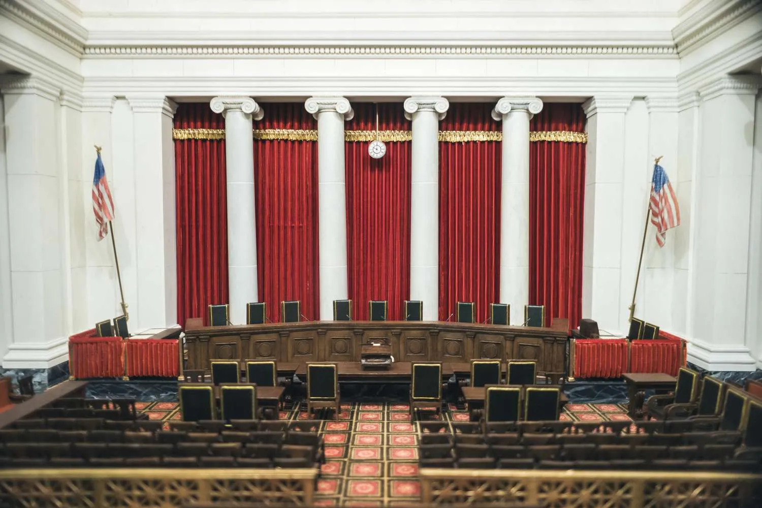 The Supreme Court courtroom interior