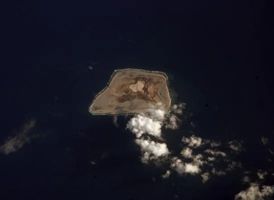 Jarvis Island from the air
