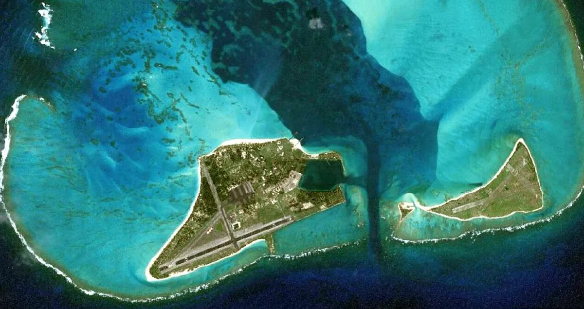 Midway Atoll aerial view